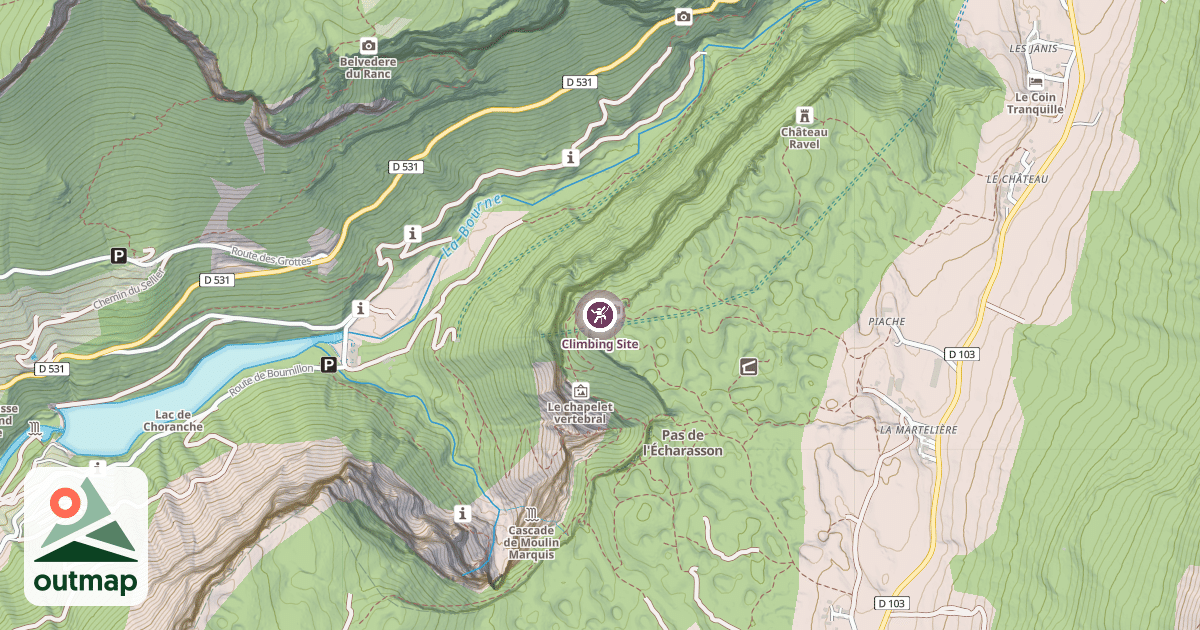 Map of Climbing Site