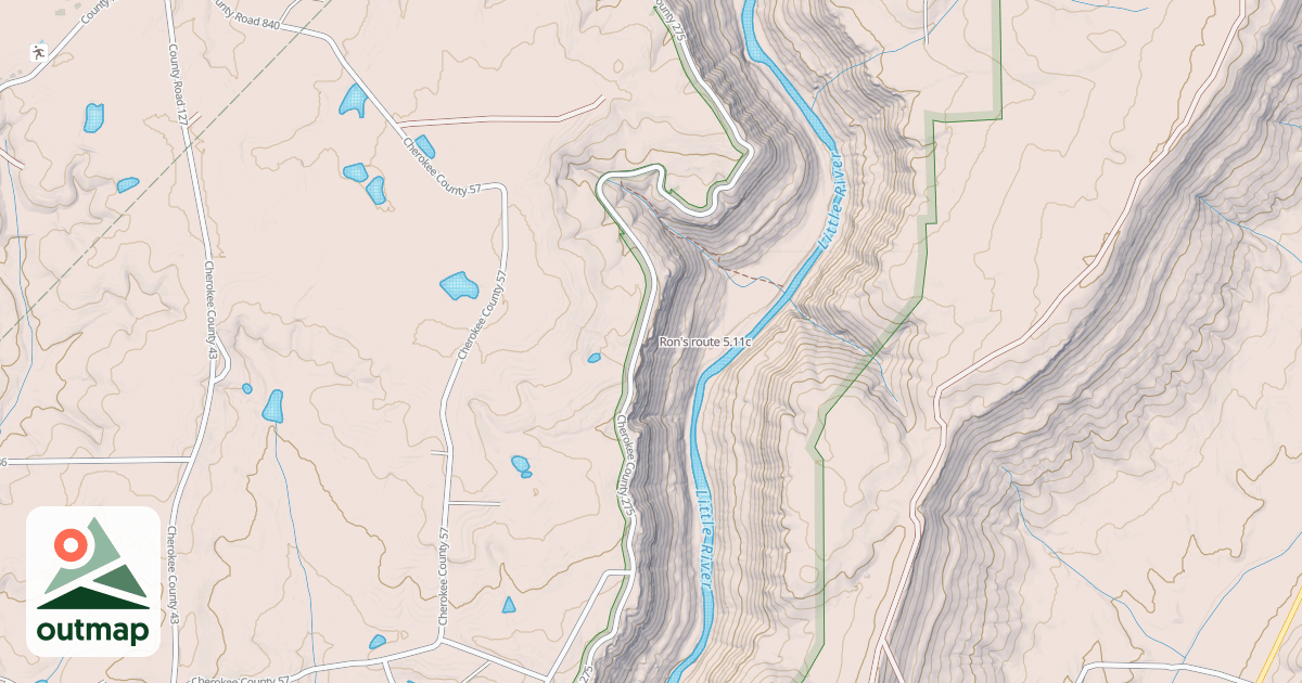 Map of Ron's route