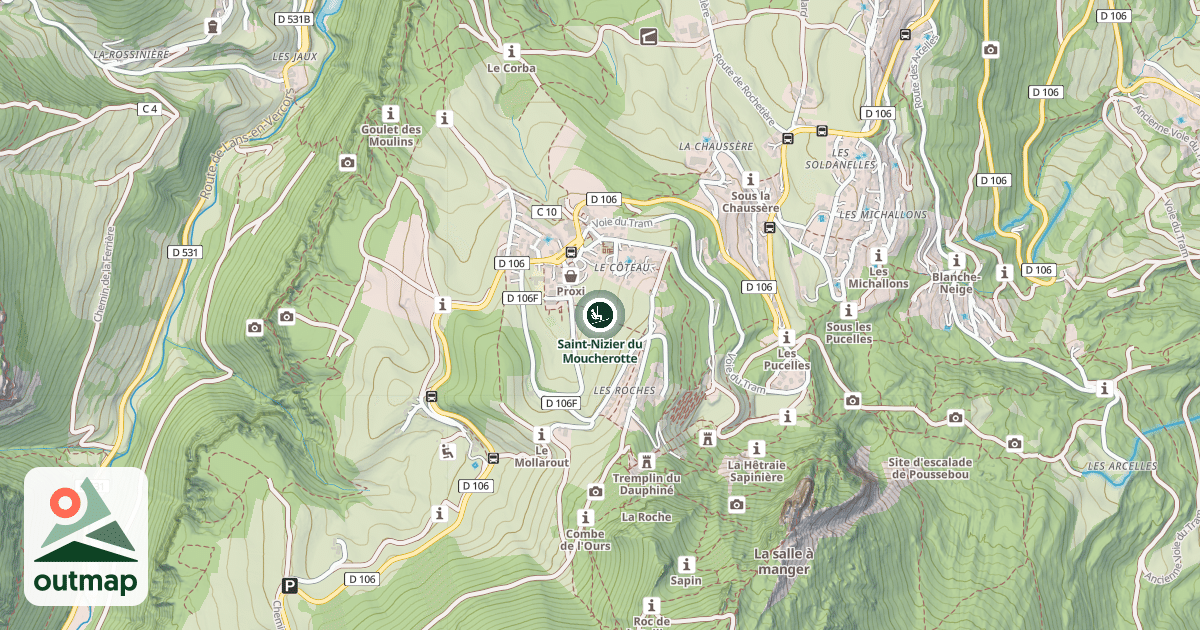 Map of Saint-Nizier du Moucherotte