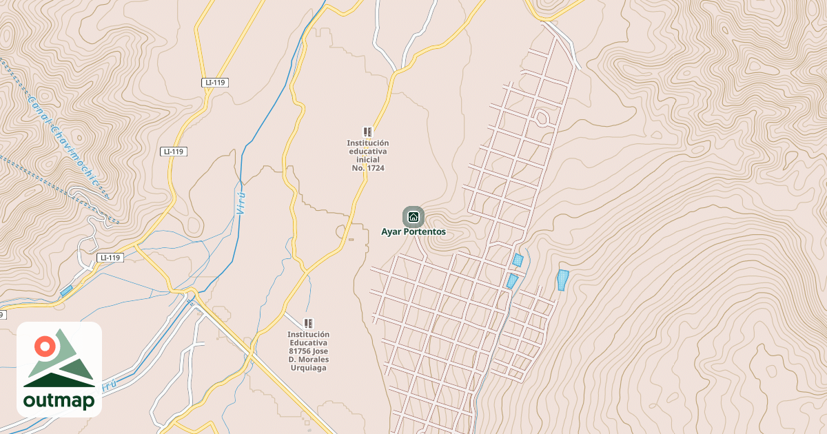 Map of Ayar Portentos in La Libertad