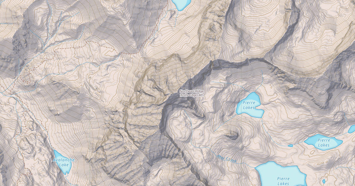 Map preview of Northeast Ridge (Knife-Edge)