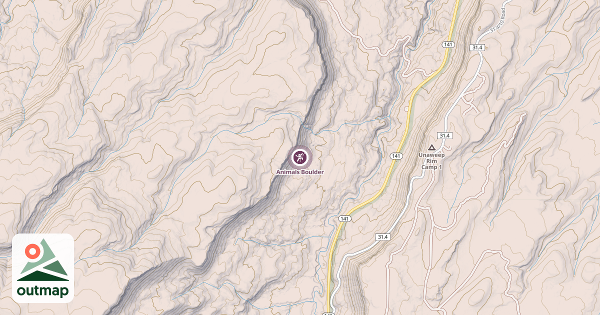Map of Animals Boulder