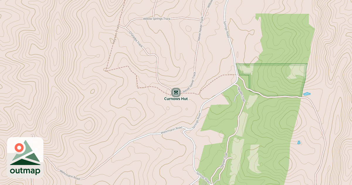 Map of Curnows Hut