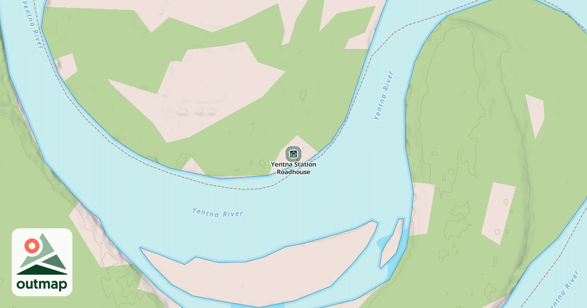 Map of Yentna Station Roadhouse