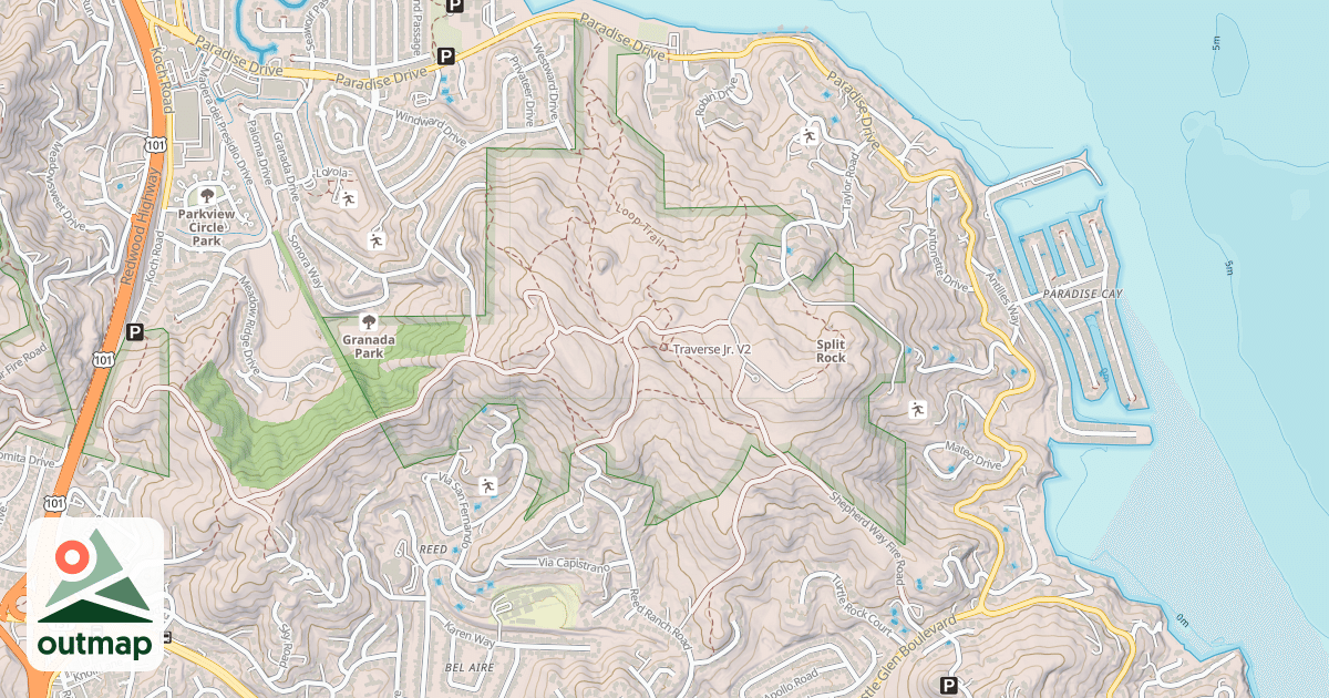 Map of Traverse Jr.