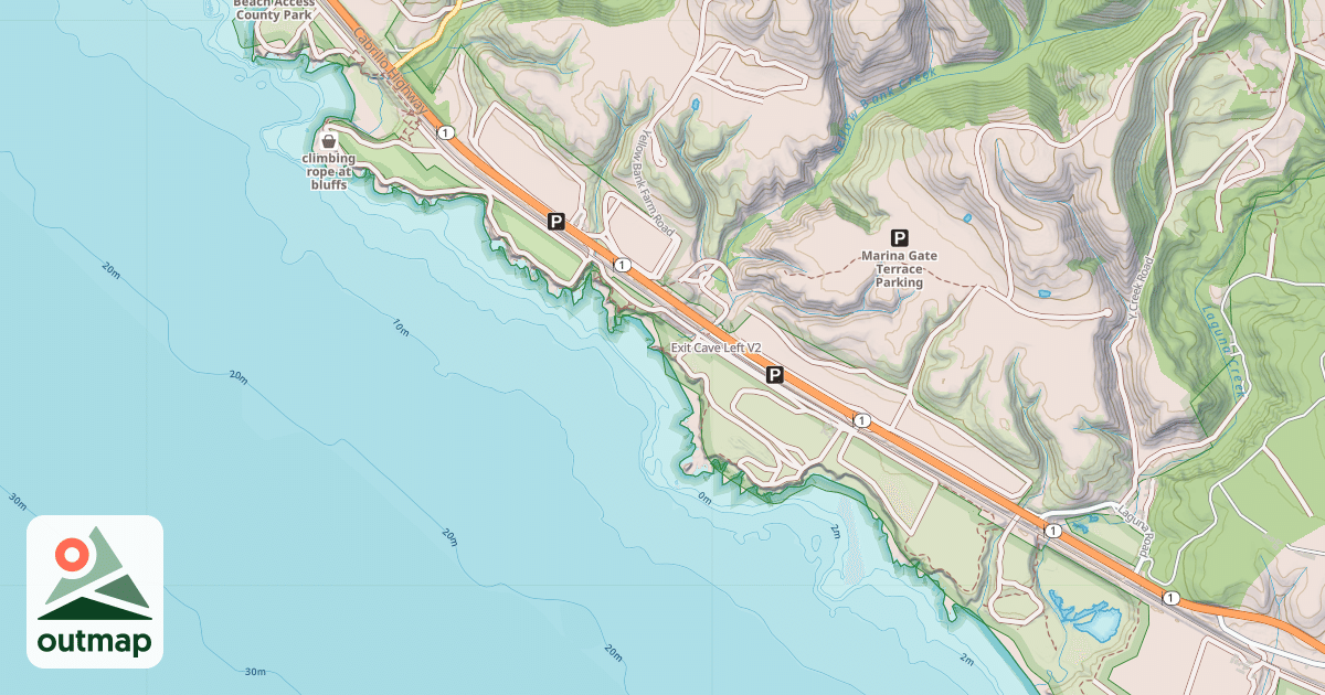 Map of Exit Cave Left