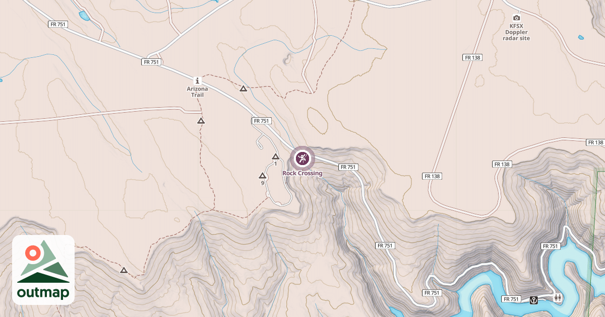 Map of Rock Crossing