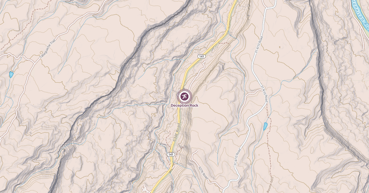 Map preview of Deception Rock