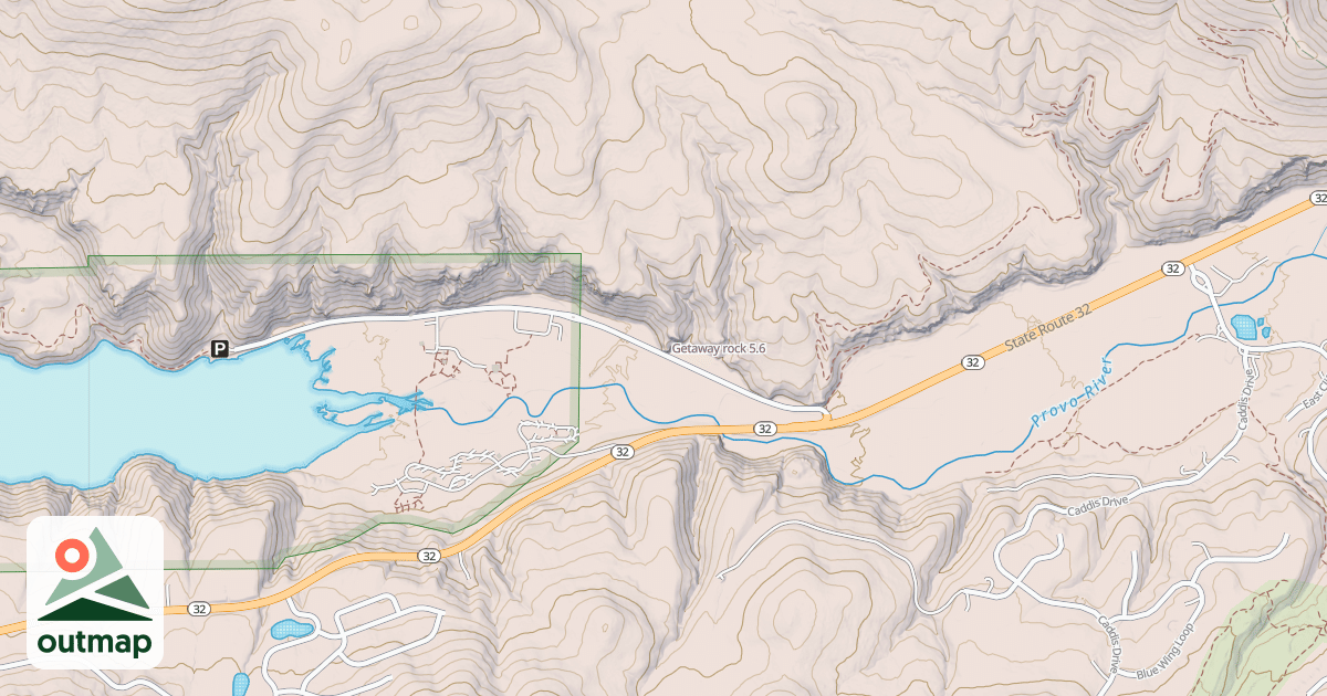 Map of Getaway rock