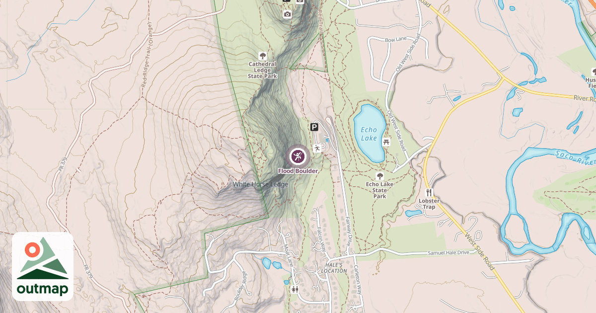Map of Flood Boulder