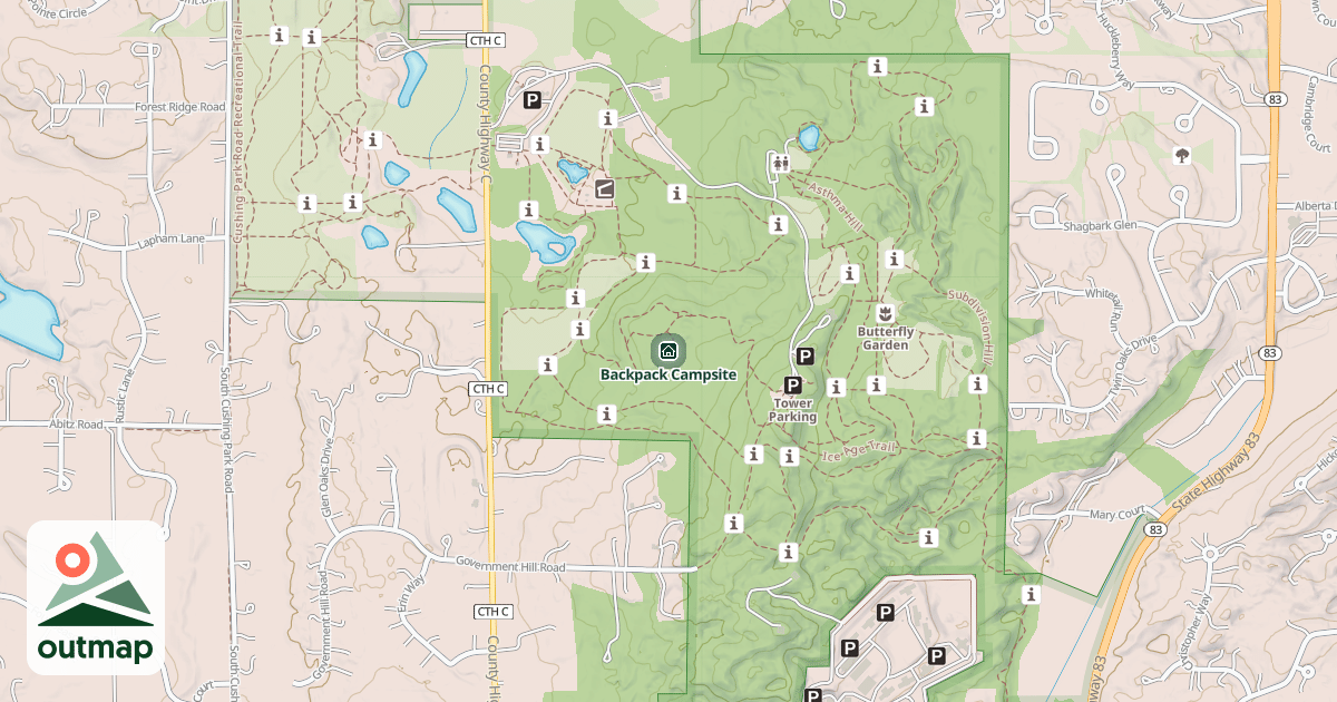 Map of Backpack Campsite