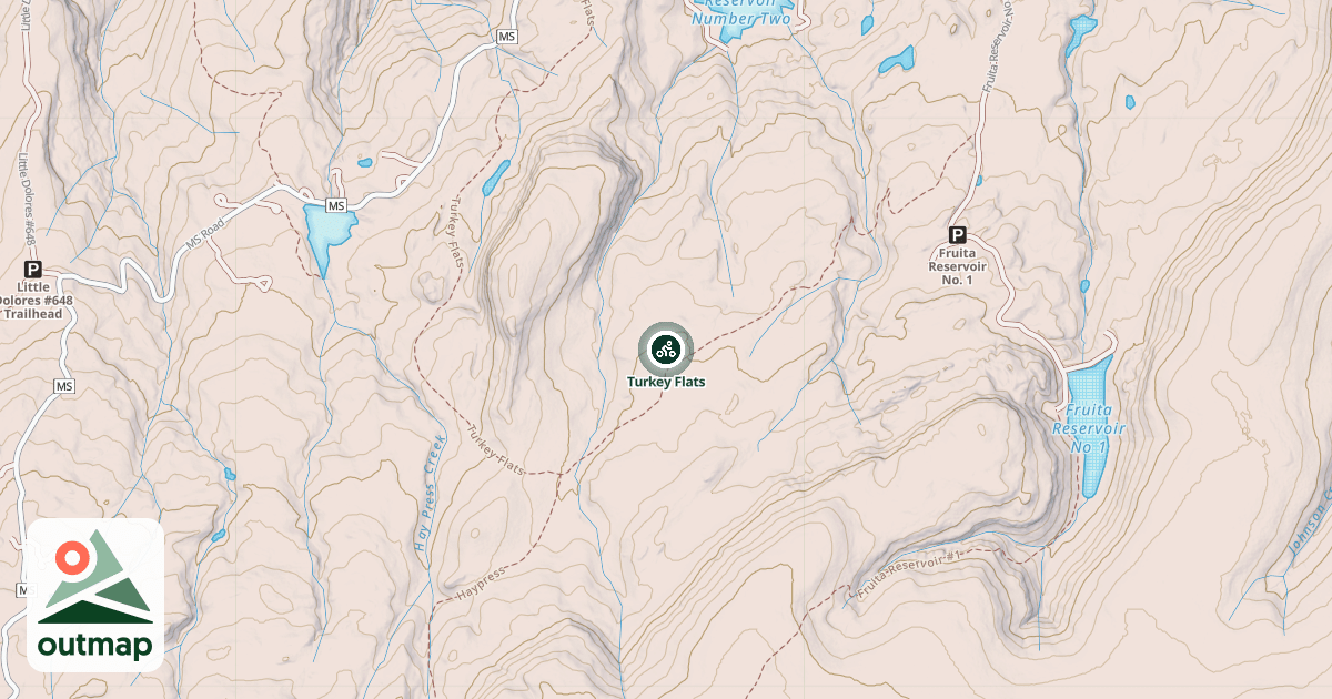 Map of Turkey Flats