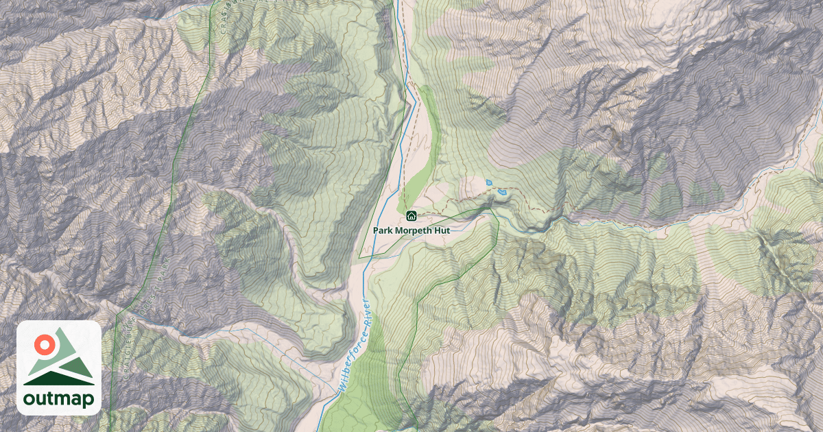 Map of Park Morpeth Hut