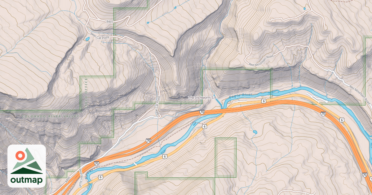 Map of The Inchworm