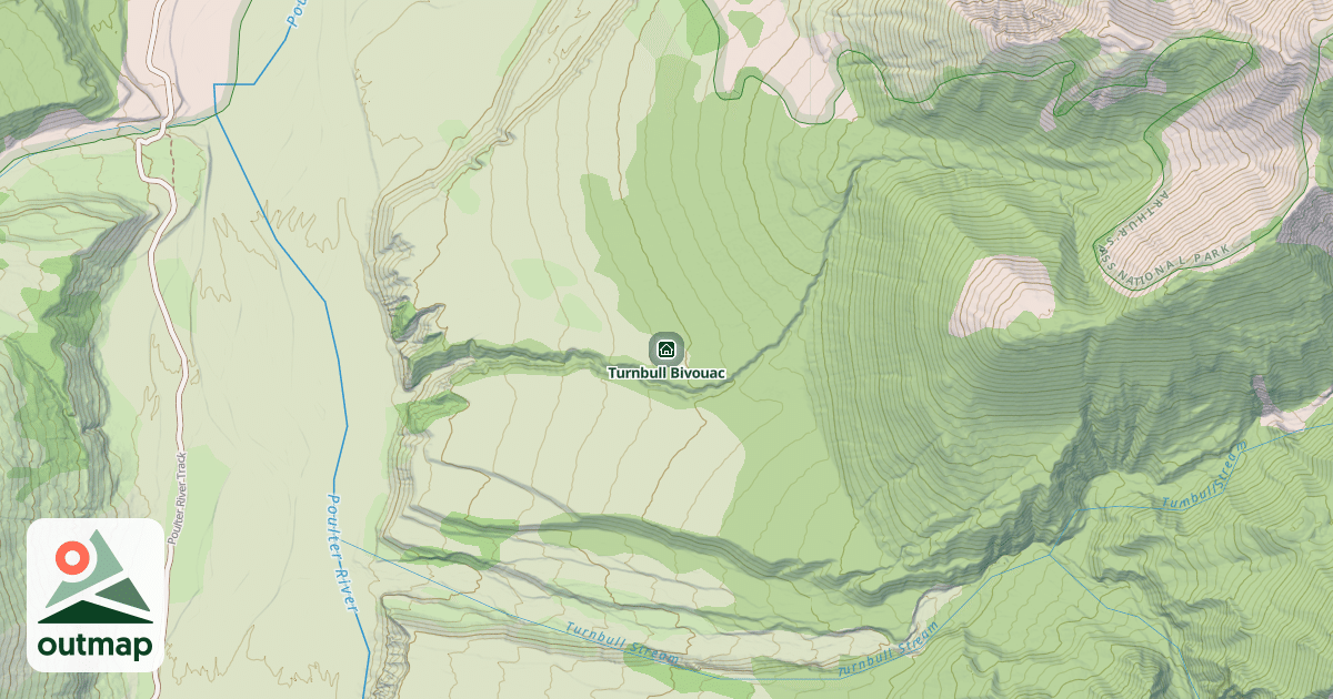 Map of Turnbull Bivouac