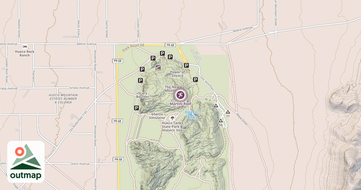 Map of Martini Roof