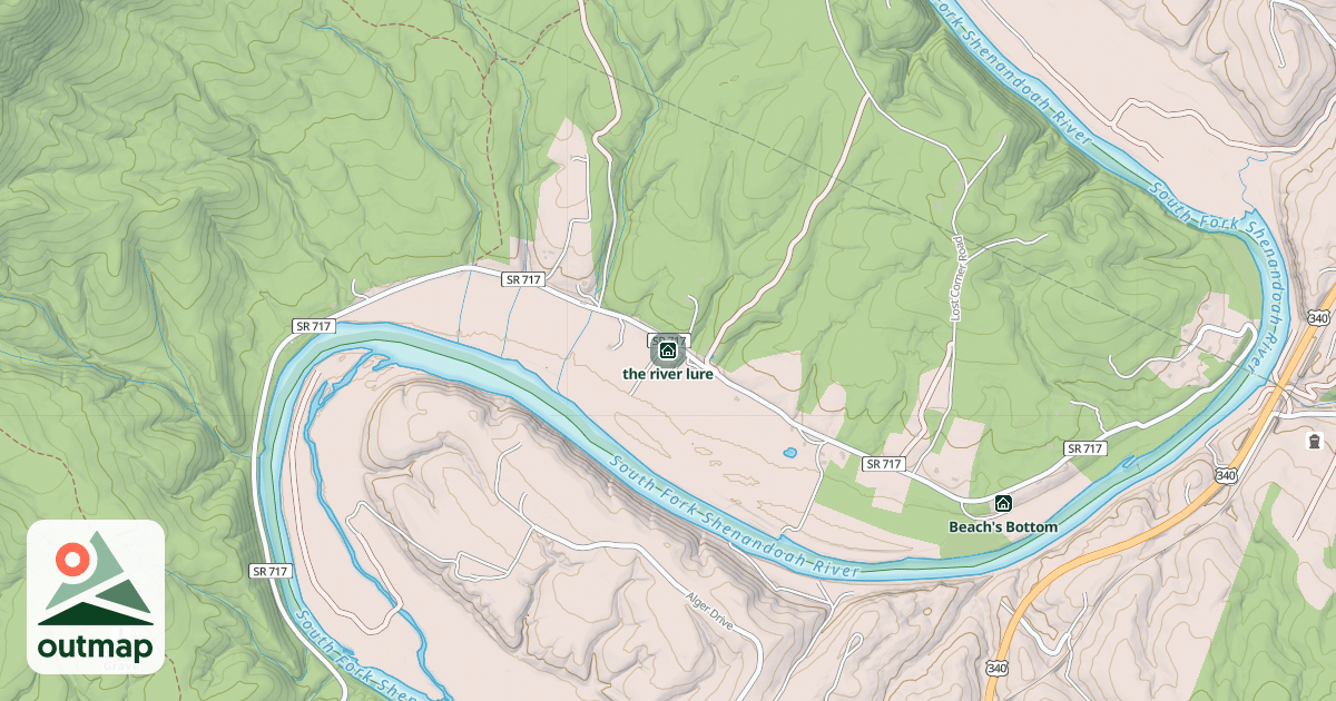 Map of the river lure