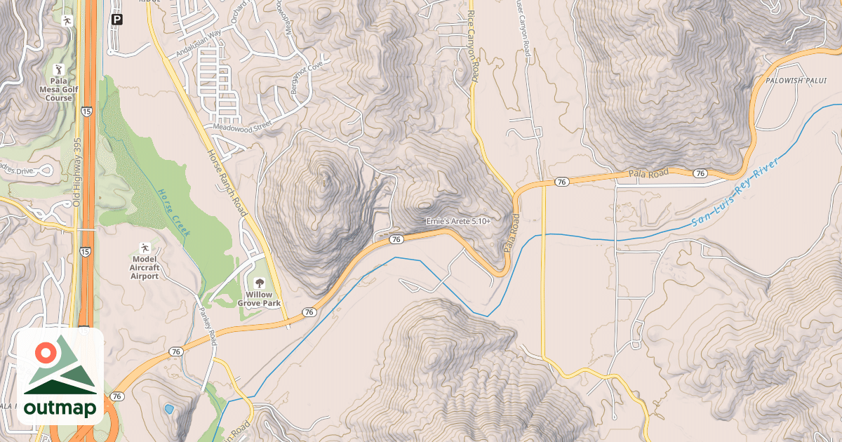 Map of Ernie's Arete