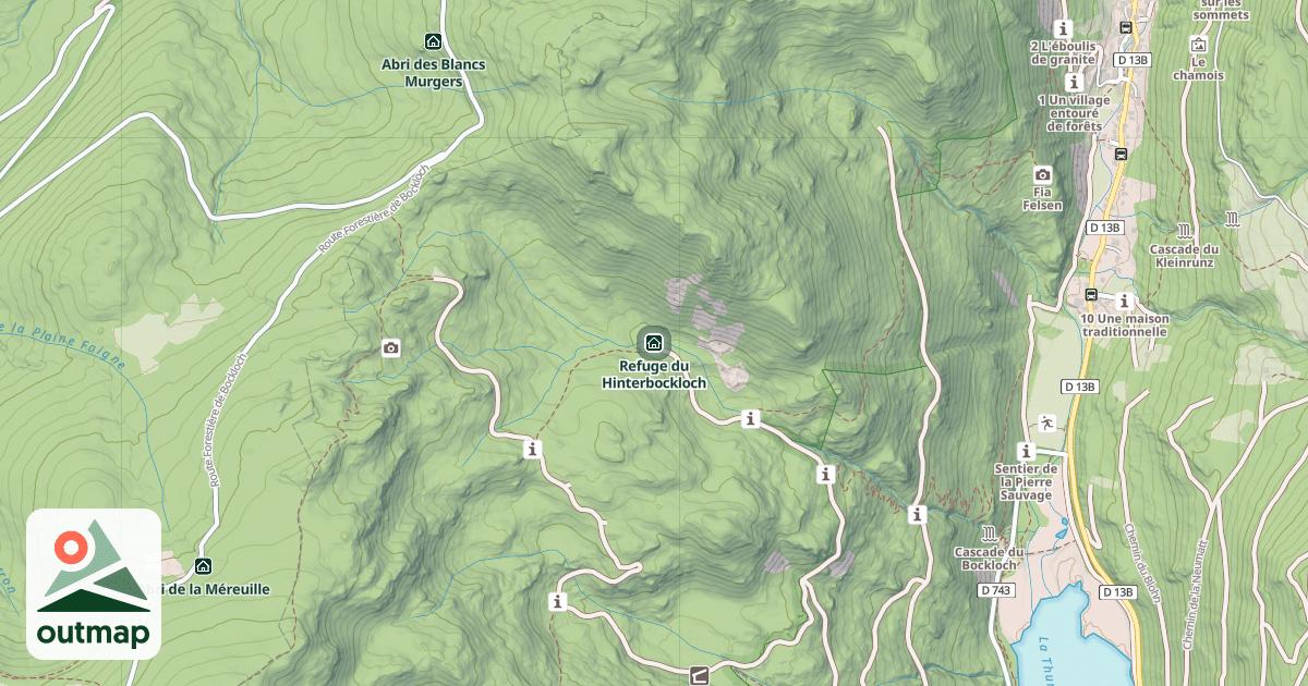 Map of Refuge du Hinterbockloch