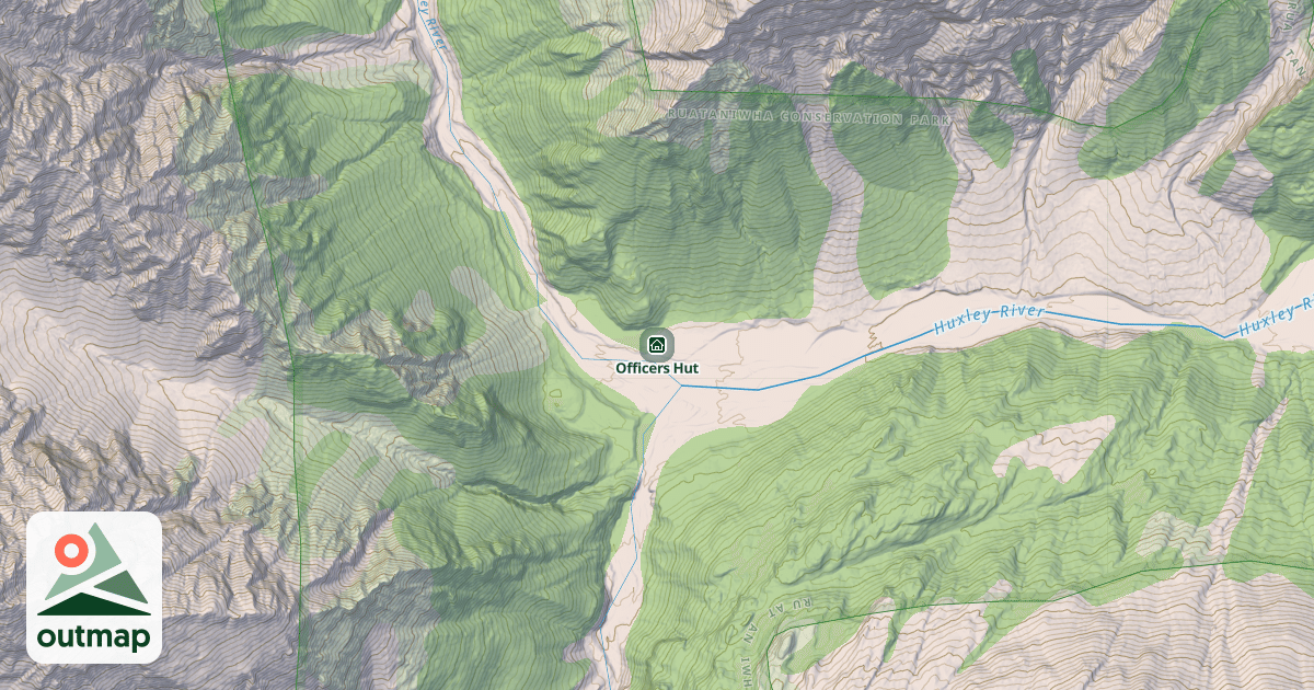 Map of Officers Hut