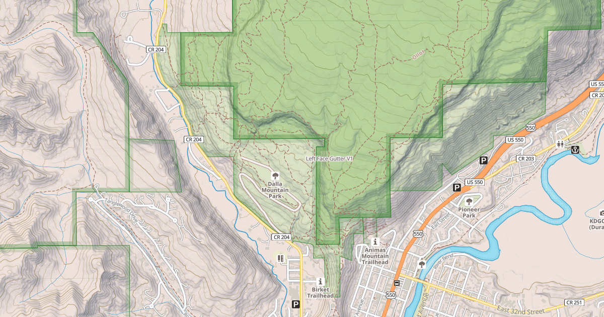 Map preview of Left Face Gutter