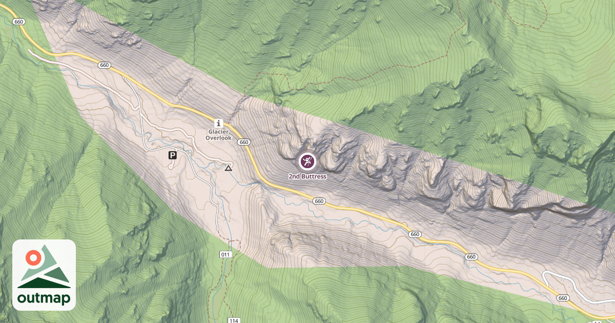 Map of 2nd Buttress