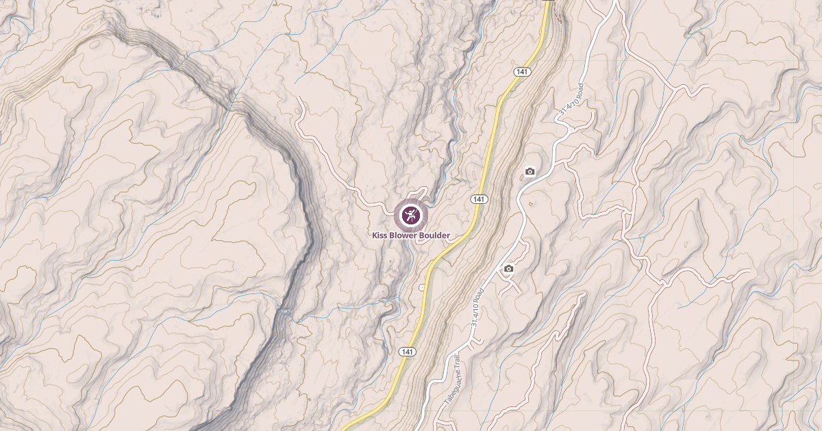 Map preview of Kiss Blower Boulder