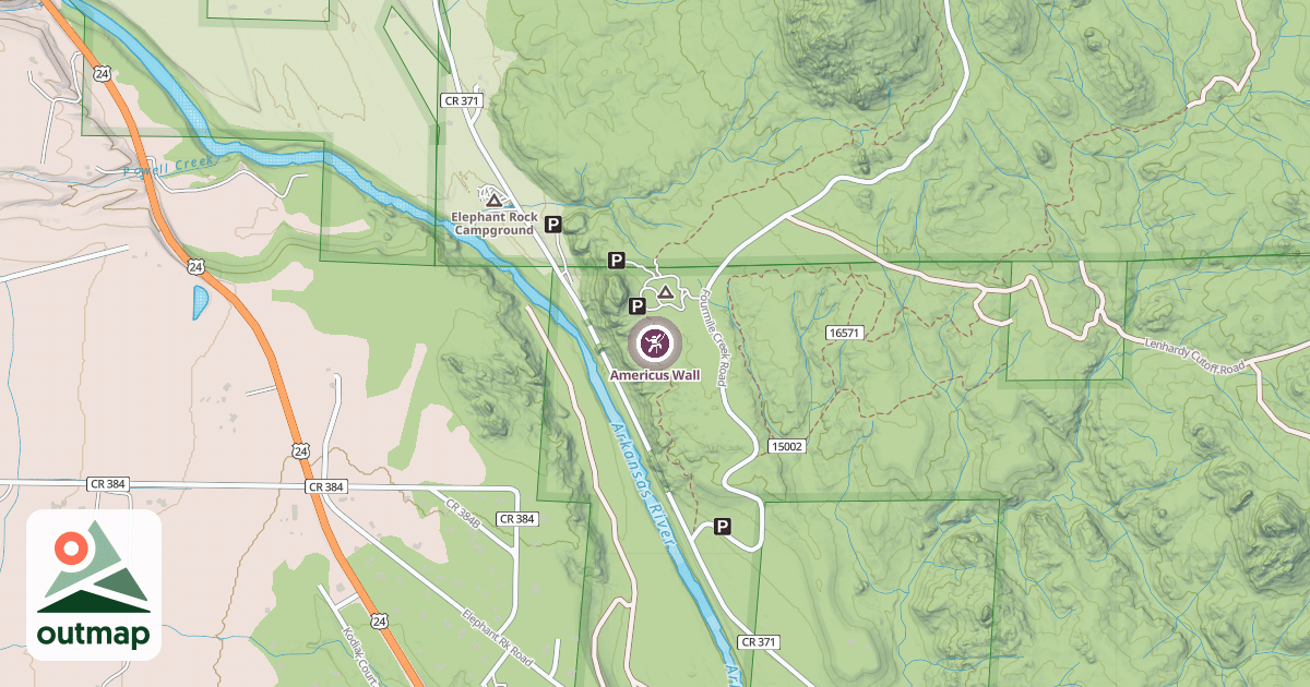 Map of Americus Wall