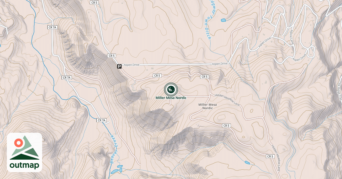 Map of Miller Mesa Nordic