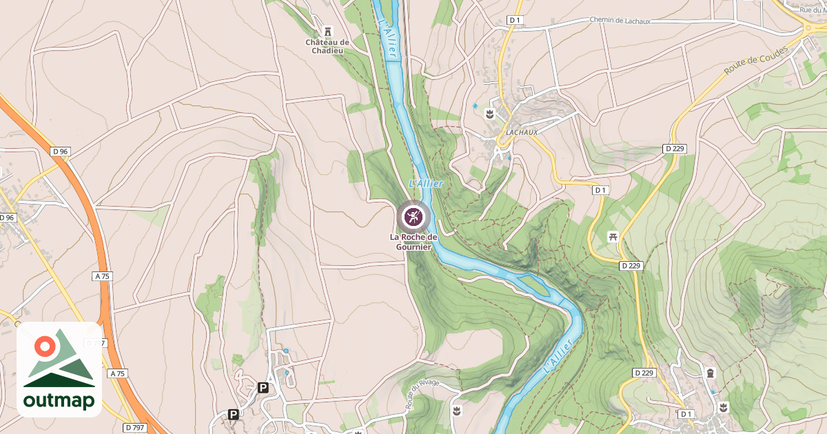Map of La Roche de Gournier