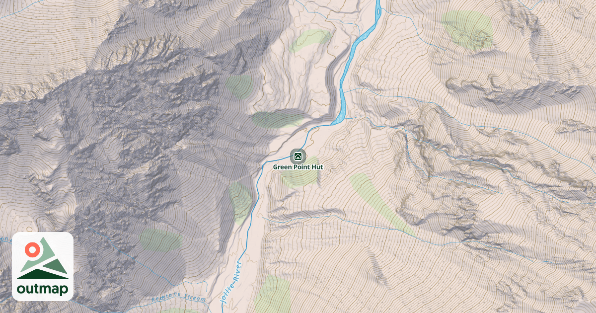 Map of Green Point Hut