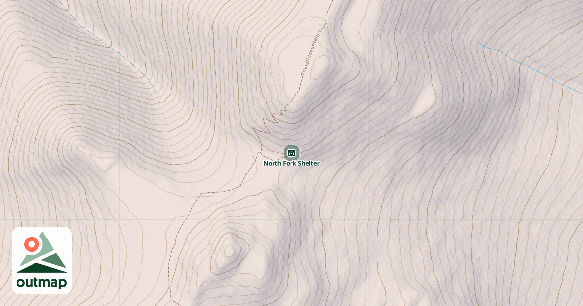 Map of North Fork Shelter