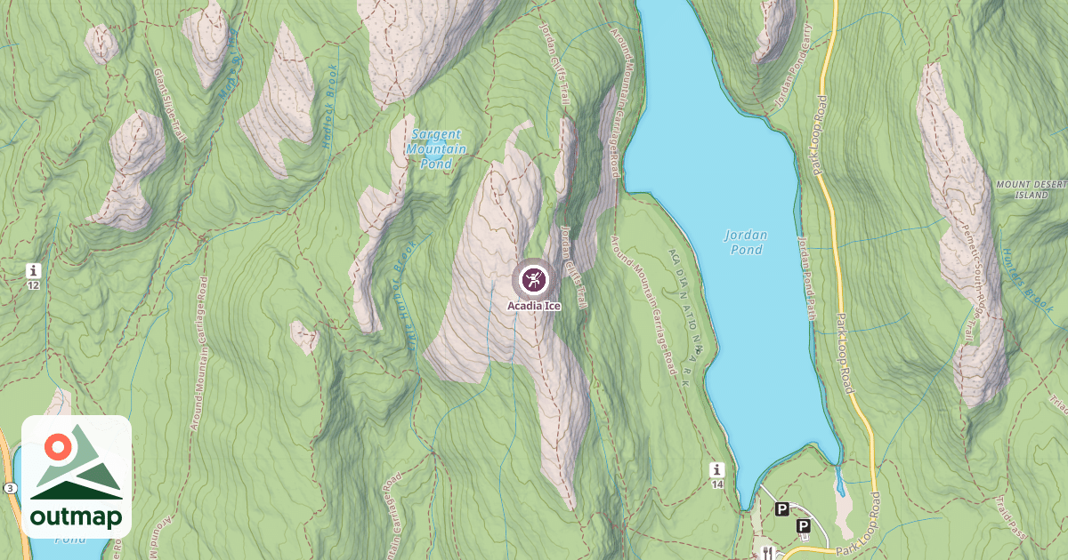 Map of Acadia Ice