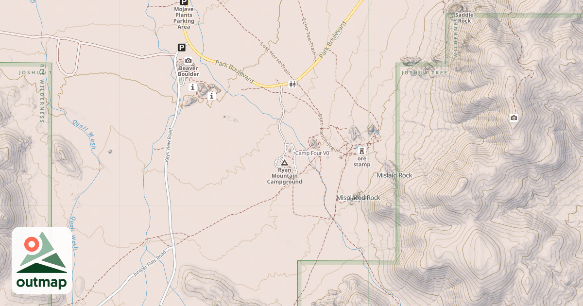Map of Camp Four