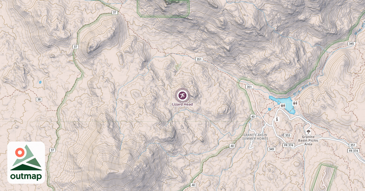Map of Lizard Head