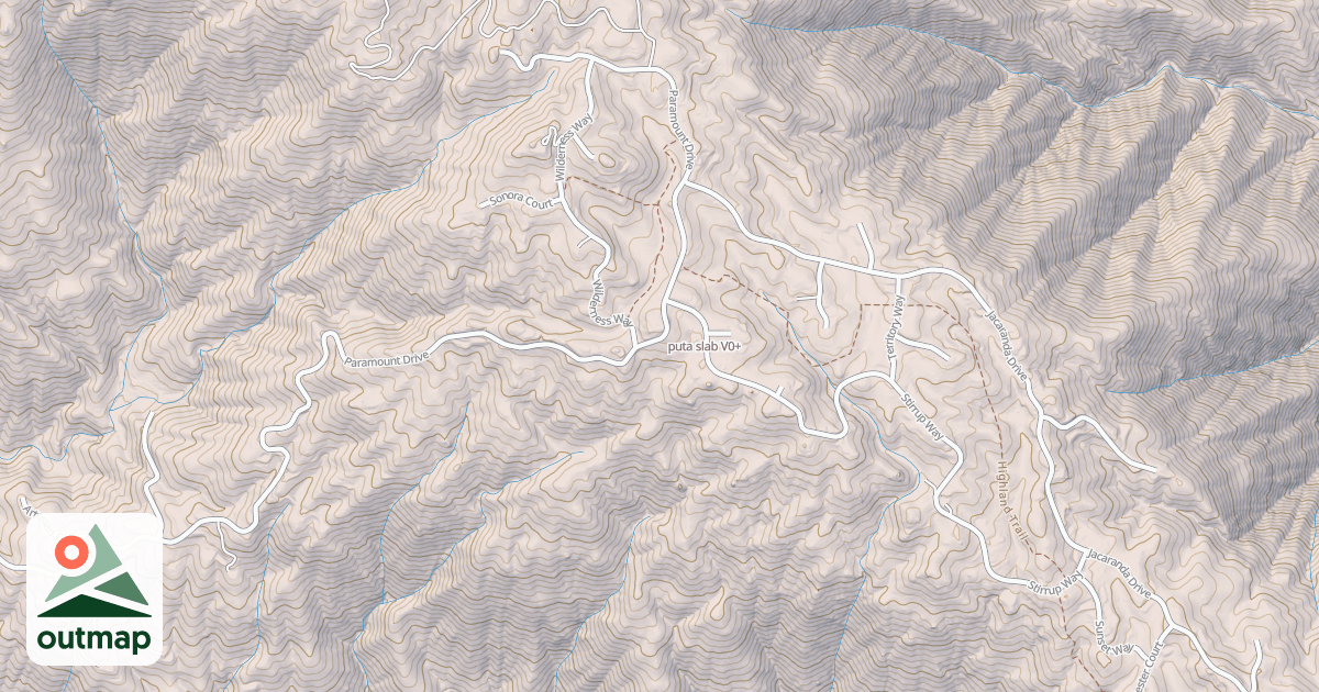 Map of puta slab