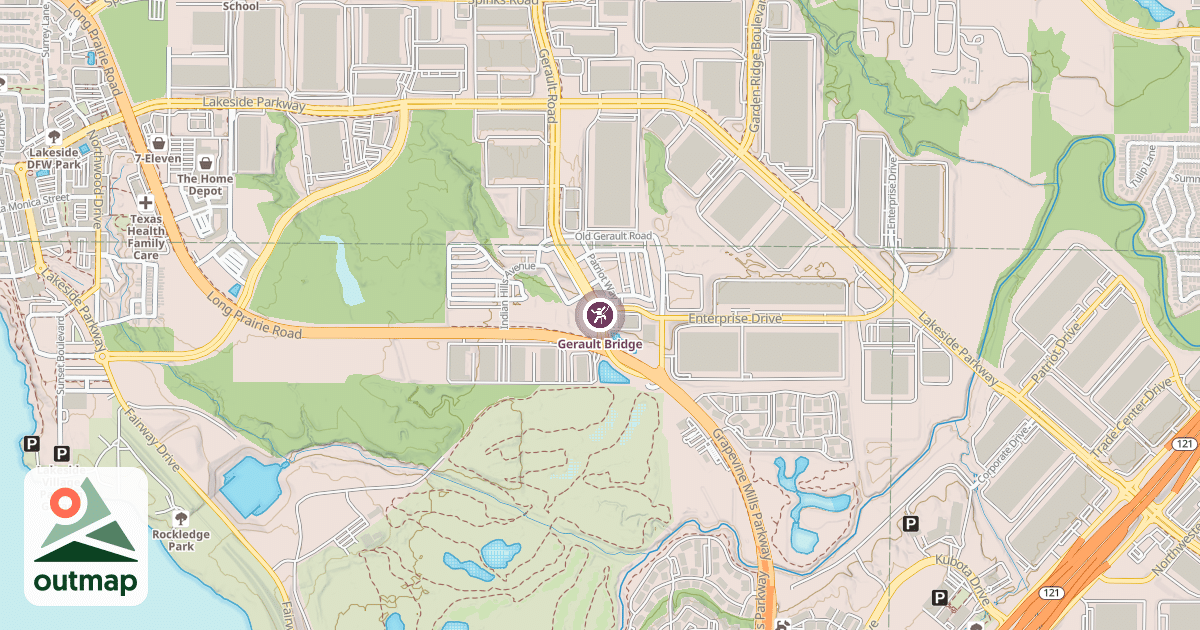 Map of Gerault Bridge