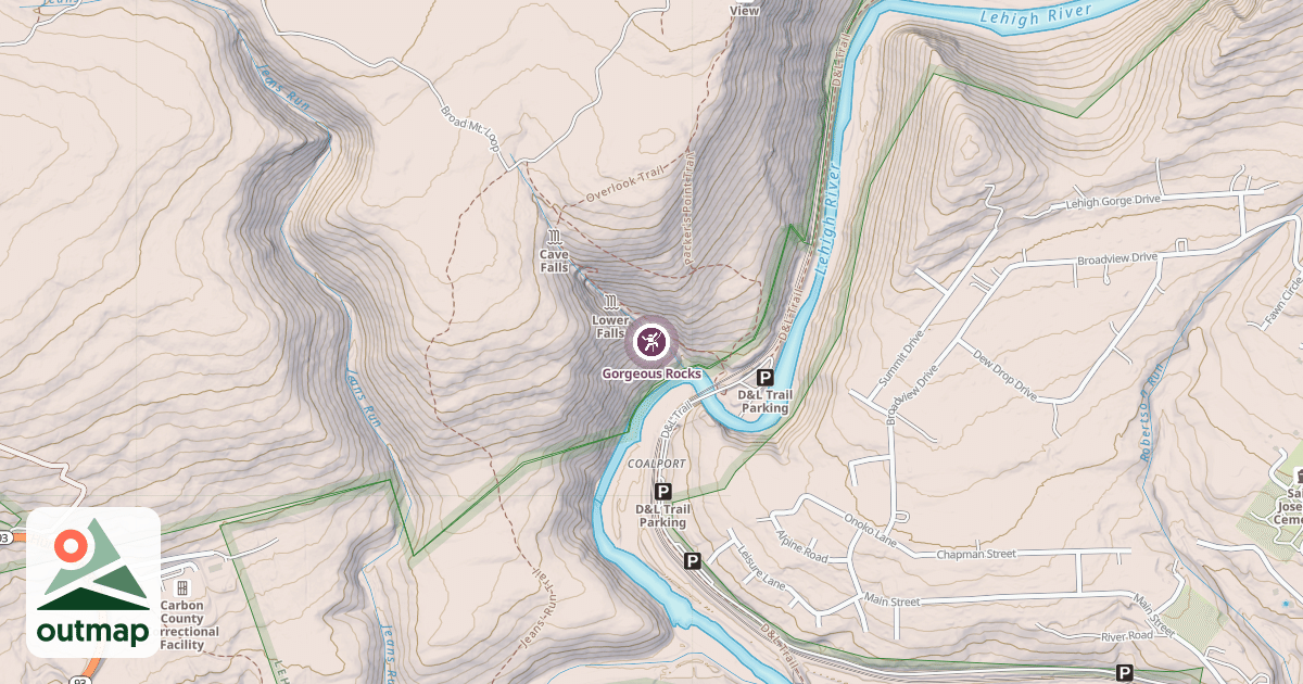 Map of Gorgeous Rocks