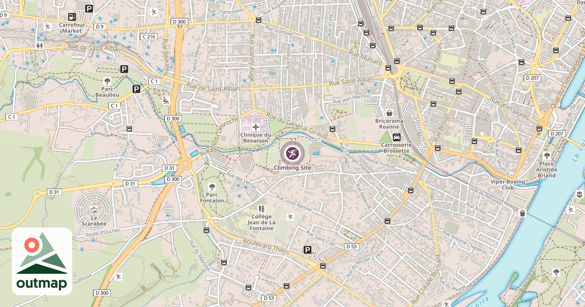 Map of Climbing Site