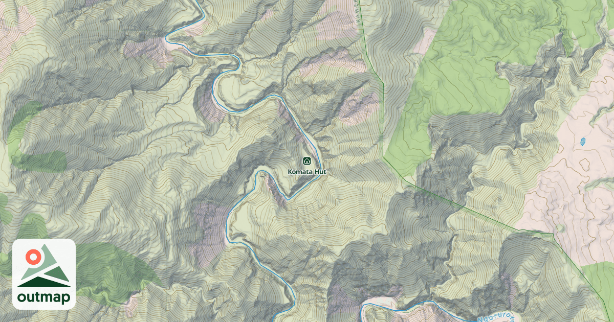 Map of Komata Hut