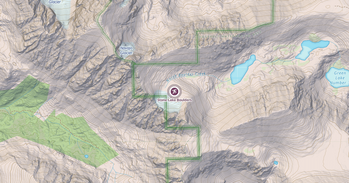 Map preview of Stone Lake Boulders