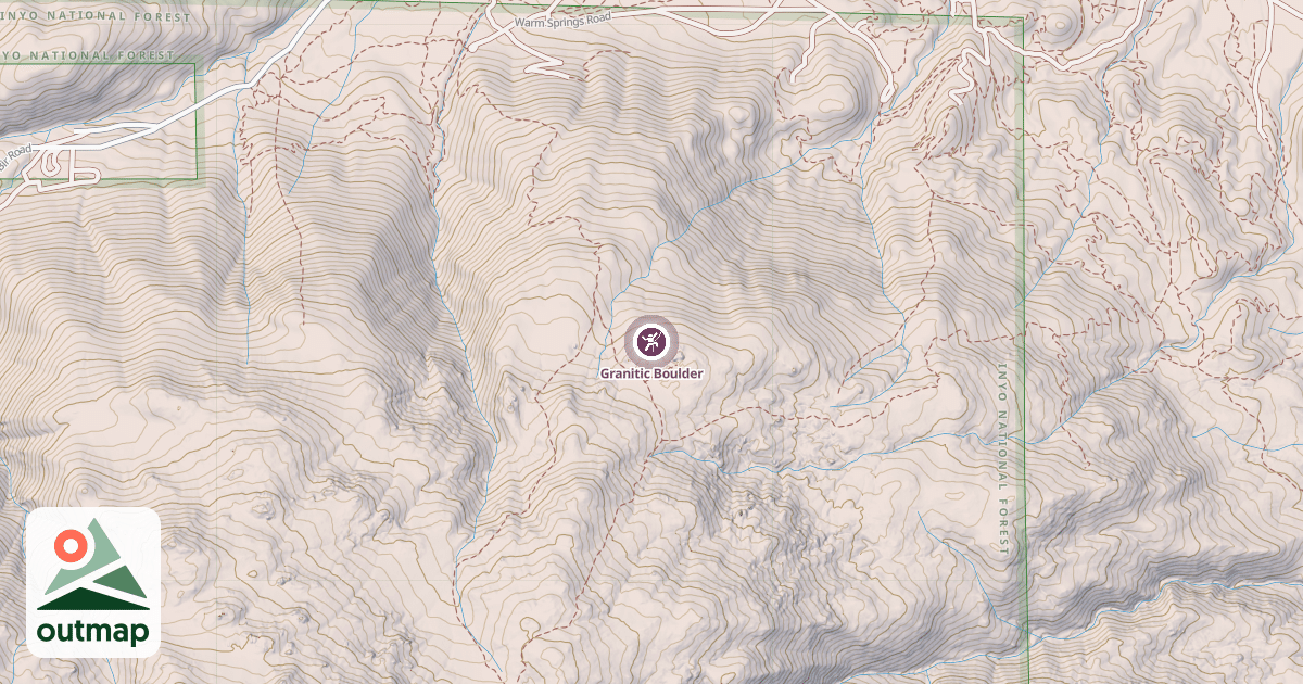 Map of Granitic Boulder