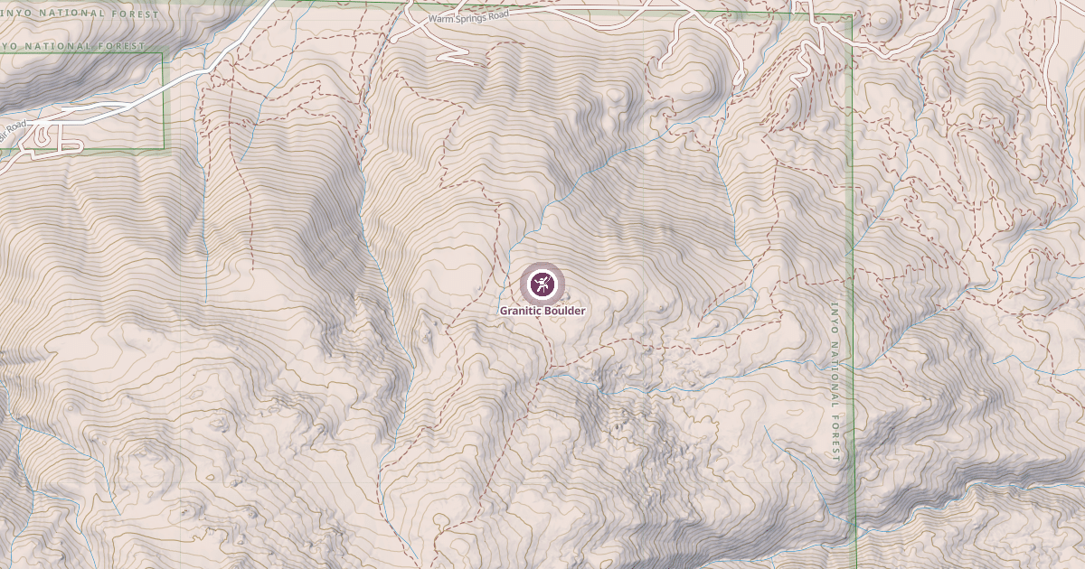 Map preview of Granitic Boulder