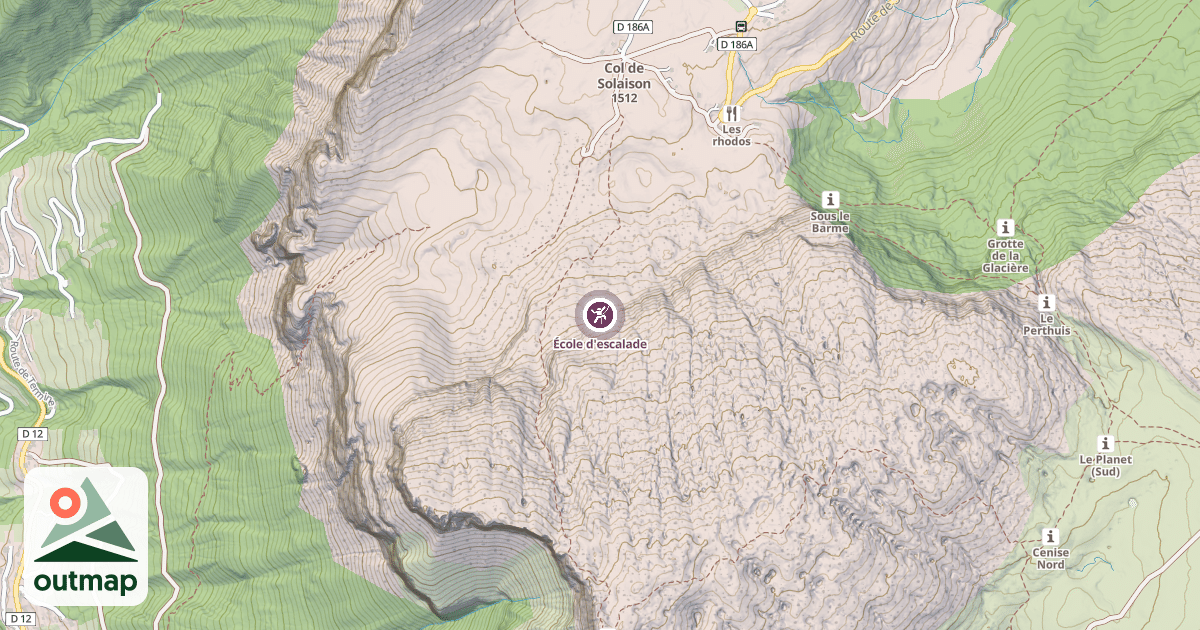 Map of École d'escalade