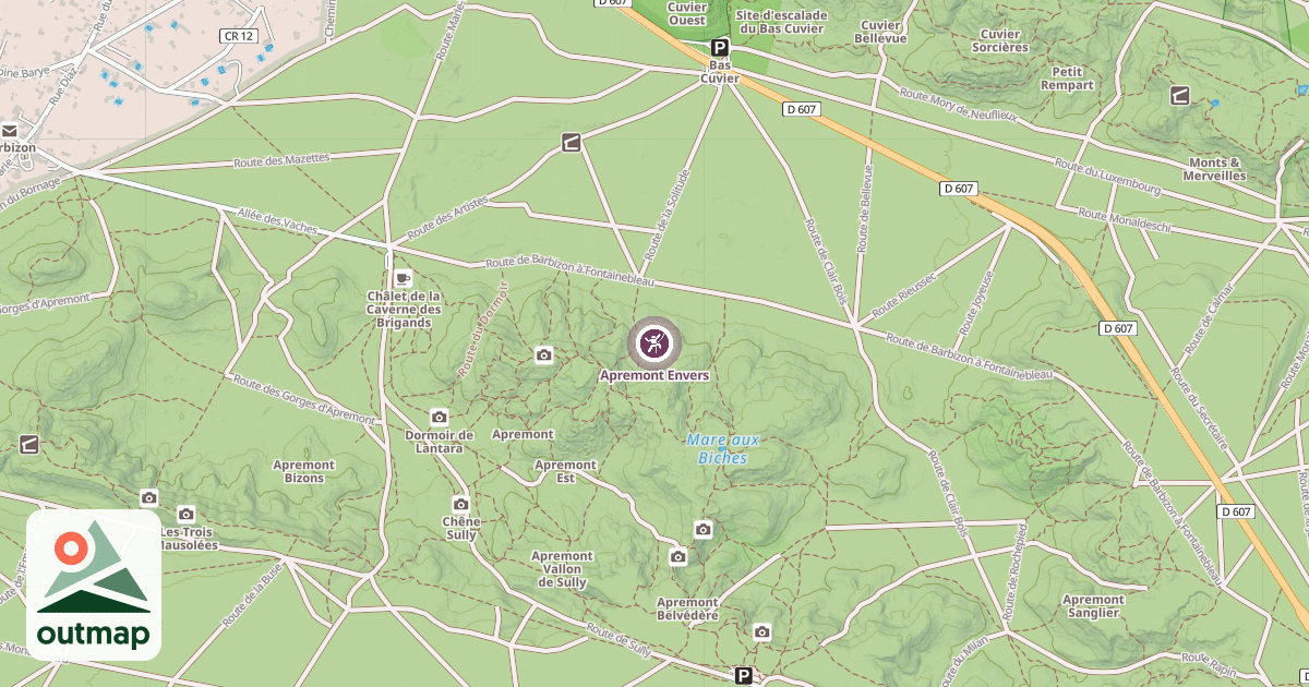Map of Apremont Envers