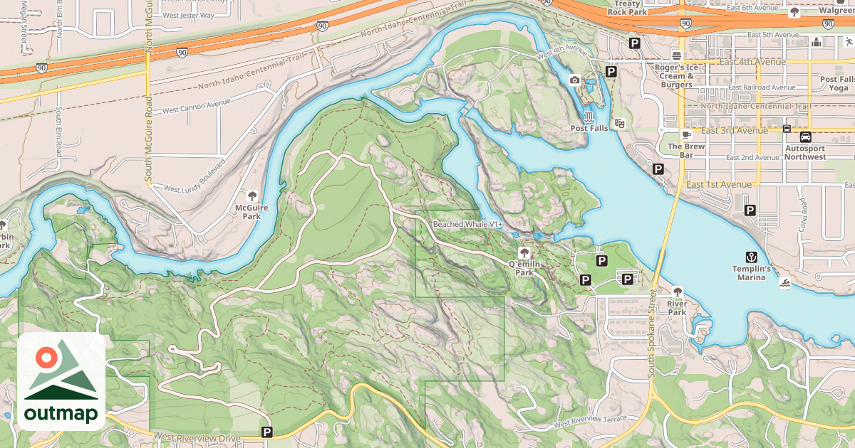 Map of Beached Whale
