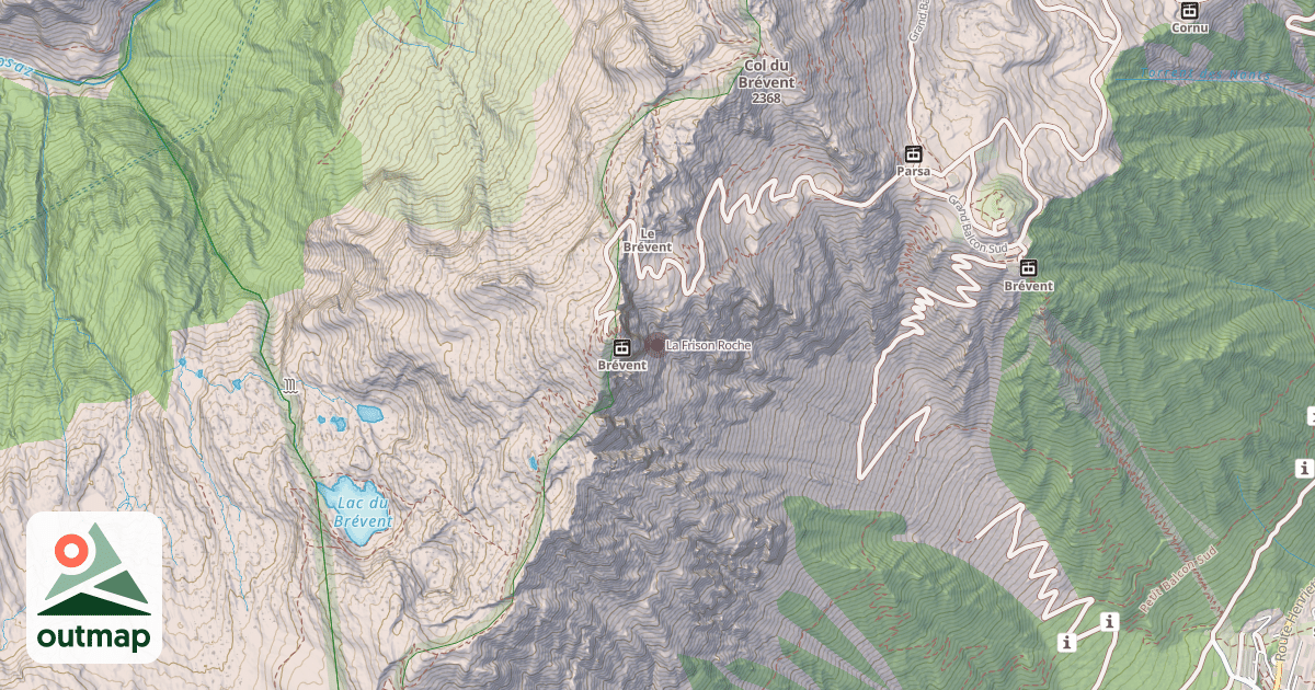 Map of La Frison Roche