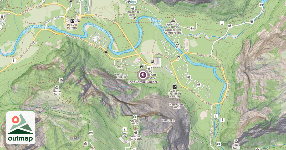 Map of Joe's Garage Boulder