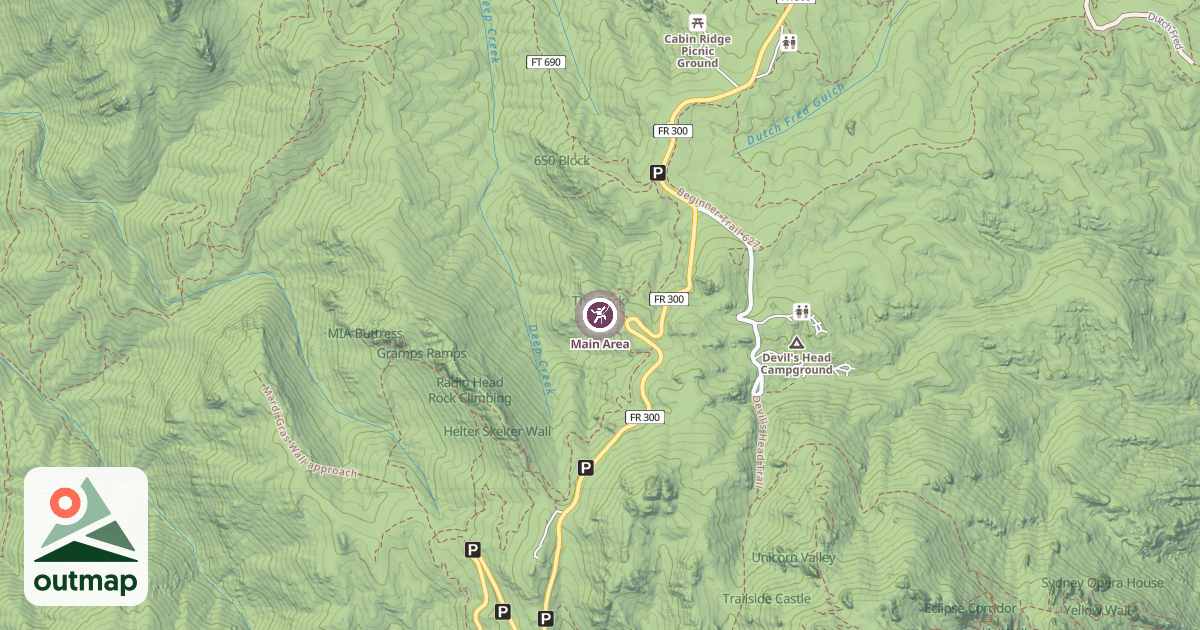 Map of Main Area