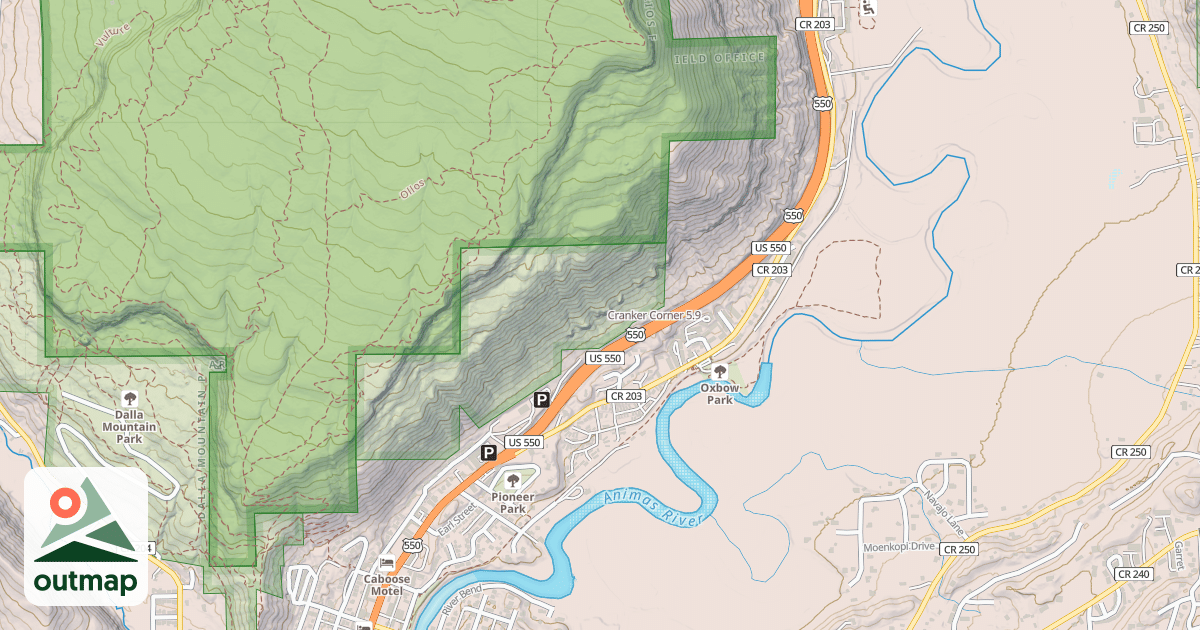 Map of Cranker Corner